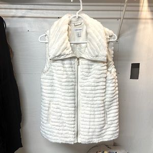 Calvin Klein faux fur vest